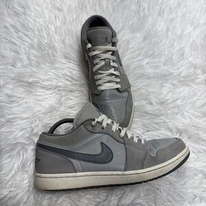 Air Jordan Air Jordan 1‎ Low 'Vintage Grey' 553558-033 Men's Shoes *No Insoles